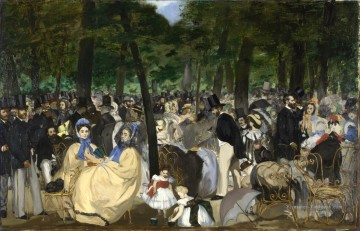 Édouard Manet œuvres - Musique aux Tuileries Gard Édouard Manet